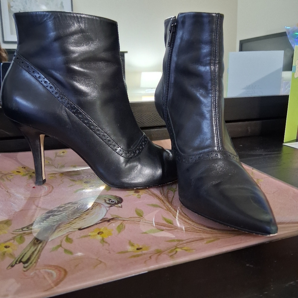Franco Sarto Leather Ankle Boots